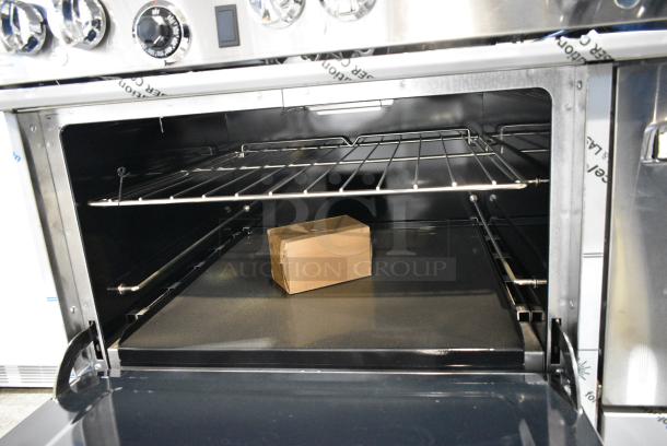 BRAND NEW! Southbend 4601DD Stainless Steel Commercial Propane Gas Powered 10 Burner Range w/ 2 Ovens, Over Shelf and Back Splash. - Image 7 of 10