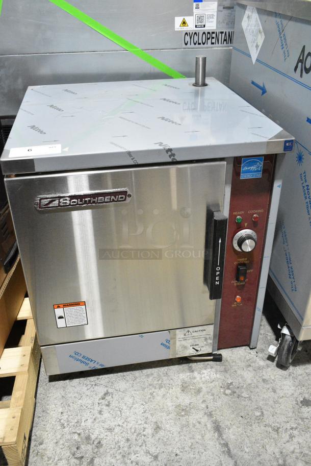 BRAND NEW! Southbend EZ24-6 Stainless Steel Commercial Electric Powered Single Deck Convection  Boilerless Steam Cabinet. 208 Volts, 1/3 Phase. - Image 1 of 6