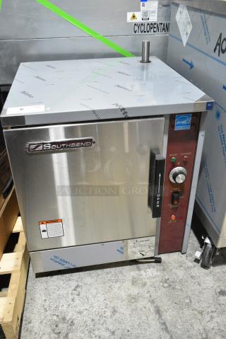 BRAND NEW! Southbend EZ24-6 Stainless Steel Commercial Electric Powered Single Deck Convection  Boilerless Steam Cabinet. 208 Volts, 1/3 Phase.