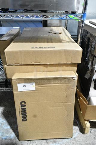 3 BRAND NEW! Boxes of 12 Cambro 1418PER100 Camtray Food Trays. 3 Times Your Bid!