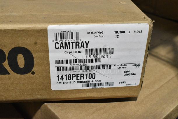 3 BRAND NEW! Boxes of 12 Cambro 1418PER100 Camtray Food Trays. 3 Times Your Bid! - Image 2 of 2