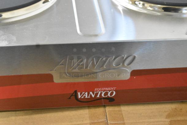 BRAND NEW SCRATCH AND DENT! Avantco 177EB202SBSA Double Burner Solid Top Stainless Steel Portable Electric Side-by-Side Hot Plate. 120 Volts, 1 Phase. - Image 2 of 9