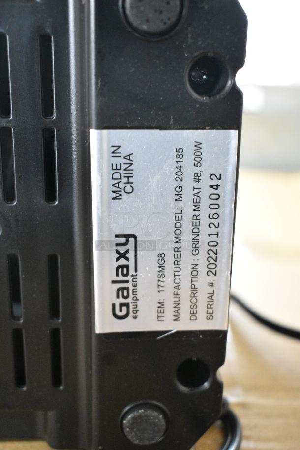 BRAND NEW SCRATCH AND DENT! Galaxy 177SMG8 #8 Electric Meat Grinder. 120 Volts, 1 Phase. Tested and Working! - Image 7 of 7