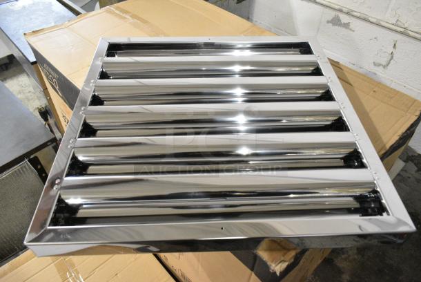 3 BRAND NEW SCRATCH AND DENT! Assure 190HFC 25"(H) x 20"(W) x 2"(T) Stainless Steel Hood Filter with Spark Arrestor. 3 Times Your Bid! - Image 1 of 7