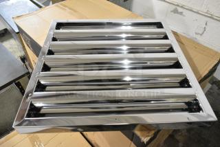 3 BRAND NEW SCRATCH AND DENT! Assure 190HFC 25"(H) x 20"(W) x 2"(T) Stainless Steel Hood Filter with Spark Arrestor. 3 Times Your Bid!