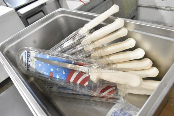 16 BRAND NEW SCRATCH AND DENT! Items Including Stainless Steel Drop In Bins, Metal Fry Basket and 9 Knives. 16 Times Your Bid! - Image 7 of 7