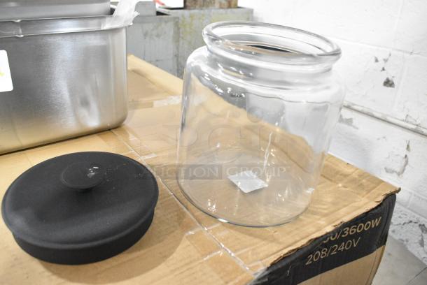 2 BRAND NEW SCRATCH AND DENT! Anchor Hocking 96712 Glass Jars. 2 Times Your Bid! - Image 3 of 4