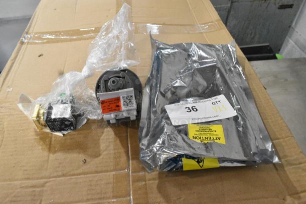 3 BRAND NEW SCRATCH AND DENT! Items Including Estella Caffe 236PECEM20 Group Solenoid Valve for ECEM1 Espresso Machines and Circuit Board. 3 Times Your Bid! - Image 1 of 11