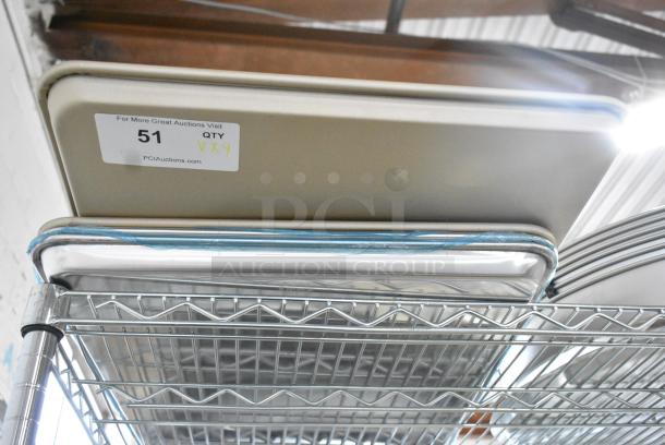 4 BRAND NEW SCRATCH AND DENT! Items Including 407BUNFULLGD Baker's Lane Full Size 18 Gauge Non-Stick 18" x 26" Gold Wire in Rim Aluminum Bun / Sheet Pan / Tray, 407BUNFULL Choice Full Size 18" x 26" 19 Gauge Wire in Rim Aluminum Bun Pan / Sheet Pan. 4 Times Your Bid! - Image 2 of 8