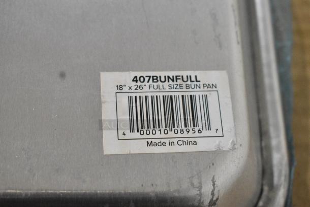4 BRAND NEW SCRATCH AND DENT! Items Including 407BUNFULLGD Baker's Lane Full Size 18 Gauge Non-Stick 18" x 26" Gold Wire in Rim Aluminum Bun / Sheet Pan / Tray, 407BUNFULL Choice Full Size 18" x 26" 19 Gauge Wire in Rim Aluminum Bun Pan / Sheet Pan. 4 Times Your Bid! - Image 8 of 8