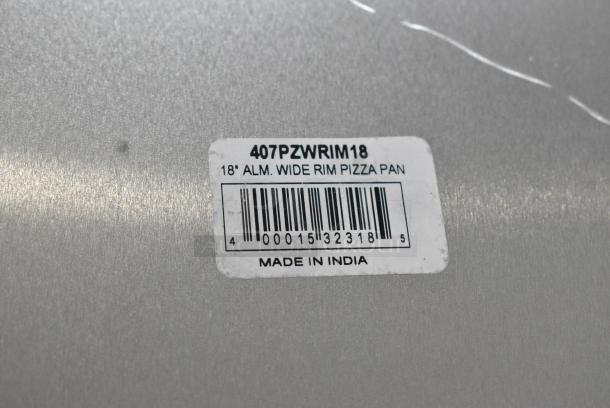 3 BRAND NEW SCRATCH AND DENT! Choice 407PZWRIM18 18" Aluminum Wide Rim Pizza Pan. 3 Times Your Bid! - Image 3 of 3