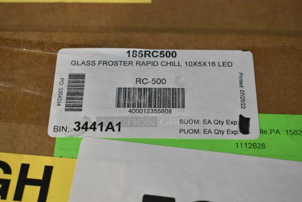 BRAND NEW SCRATCH AND DENT! Beverage-Air RC-500 Rapid Chill Countertop Mount Glass Froster - Image 3 of 6