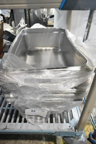 13 BRAND NEW SCRATCH AND DENT! 4070069 Choice Full Size 6" Deep Anti-Jam Stainless Steel Steam Table / Hotel Pan. 13 Times Your Bid!