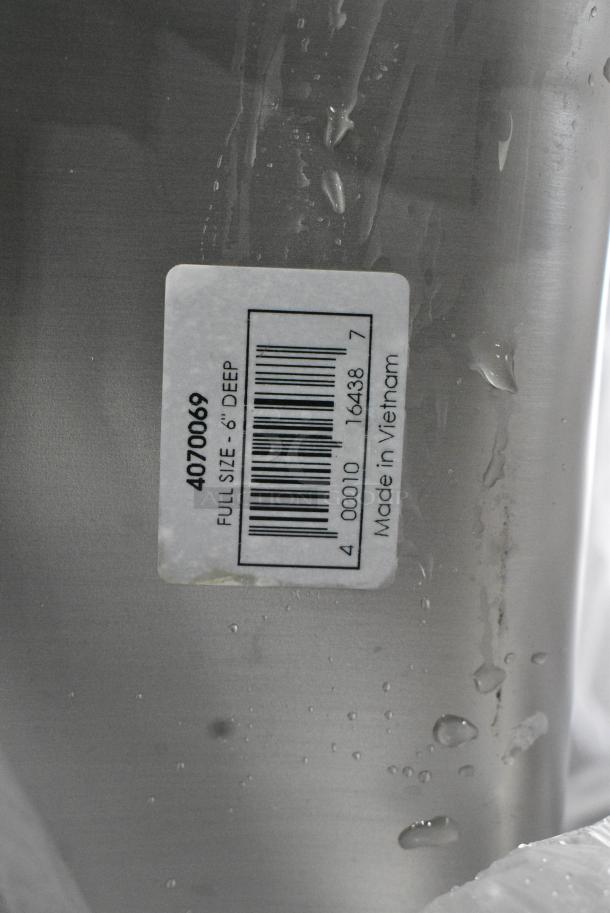 13 BRAND NEW SCRATCH AND DENT! 4070069 Choice Full Size 6" Deep Anti-Jam Stainless Steel Steam Table / Hotel Pan. 13 Times Your Bid! - Image 4 of 4