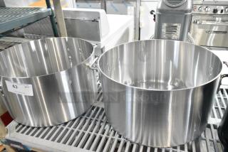2 BRAND NEW SCRATCH AND DENT! Choice 471SAP40QT 40 Qt. Aluminum Sauce Pot. 2 Times Your Bid!
