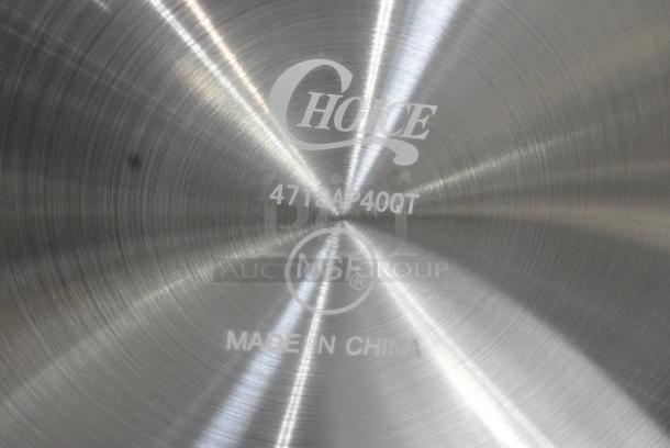 2 BRAND NEW SCRATCH AND DENT! Choice 471SAP40QT 40 Qt. Aluminum Sauce Pot. 2 Times Your Bid! - Image 5 of 5