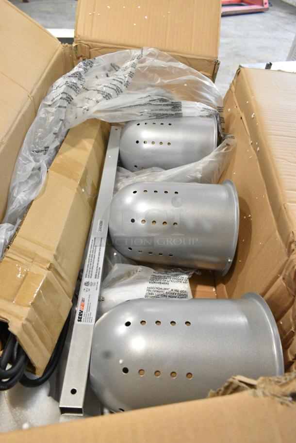 BRAND NEW SCRATCH AND DENT! ServIt 423BLS3 Suspension Bar 3 Bulb Heat Lamp. 120 Volts, 1 Phase. - Image 1 of 4