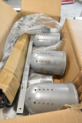 BRAND NEW SCRATCH AND DENT! ServIt 423BLS3 Suspension Bar 3 Bulb Heat Lamp. 120 Volts, 1 Phase.