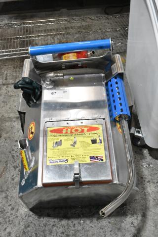 BRAND NEW SCRATCH AND DENT! Shortening Shuttle Stainless Steel Oil Transport Pump