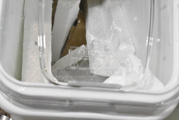 2 BRAND NEW SCRATCH AND DENT! White Poly Ingredient Bin on Commercial Casters w/ Scoop. 2 Times Your Bid! - Image 2 of 10