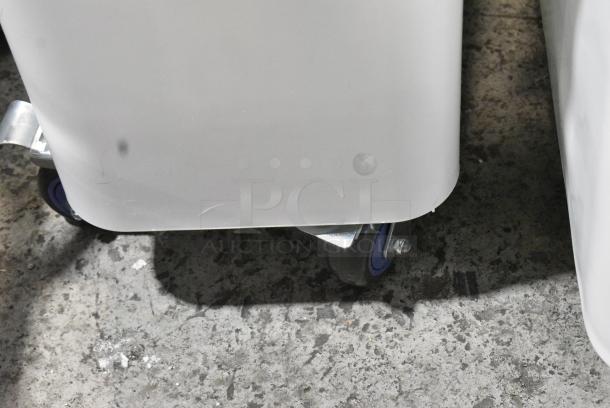 2 BRAND NEW SCRATCH AND DENT! White Poly Ingredient Bin on Commercial Casters w/ Scoop. 2 Times Your Bid! - Image 3 of 10
