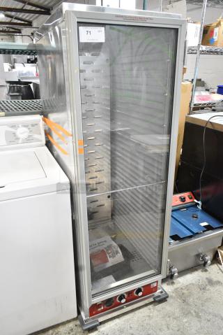 BRAND NEW SCRATCH AND DENT! 2024 Avantco 177HPI1836 Full Size Insulated Heated Holding / Proofing Cabinet with Clear Door. 120 Volts, 1 Phase. Tested and Working!