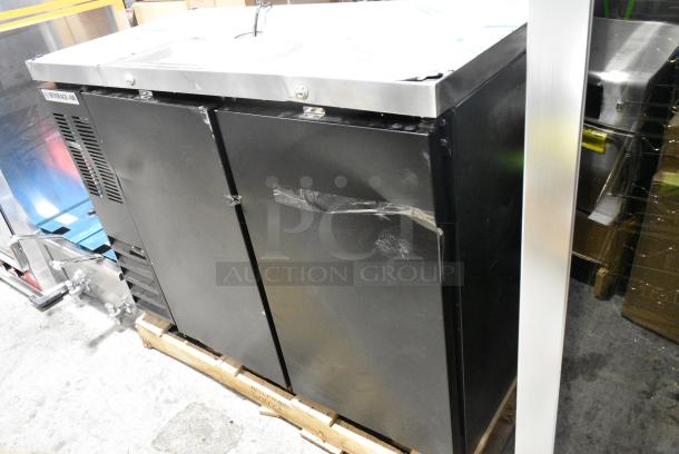 BRAND NEW SCRATCH AND DENT! Beverage Air DD48HC-1-B-ALT Commercial Double Tap Kegerator Beer Dispenser. 115 Volts, 1 Phase. Tested and Working! - Image 2 of 9