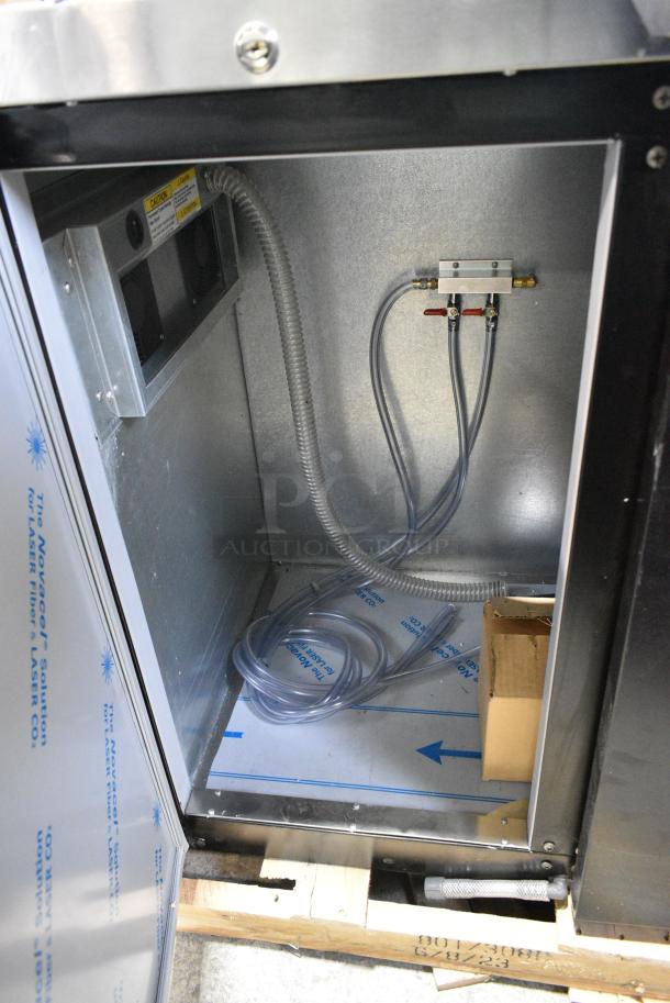 BRAND NEW SCRATCH AND DENT! Beverage Air DD48HC-1-B-ALT Commercial Double Tap Kegerator Beer Dispenser. 115 Volts, 1 Phase. Tested and Working! - Image 6 of 9