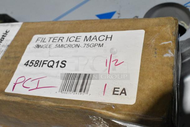BRAND NEW SCRATCH AND DENT! Ice-O-Matic IFQ1-S 458IFQ1S  Single Ice Machine Water Filter - 0.5 Micron and 1.5 GPM - Image 6 of 6