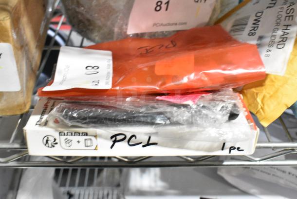 4 BRAND NEW SCRATCH AND DENT! Items Including 2 407SSDSBPH Choice 6" x 4 1/4" Stainless Steel Dough Cutter / Bench Scraper with Black Handle, ThermoPro TP19H Instant Read Digital Meat Thermometer. 4 Times Your Bid! - Image 1 of 7