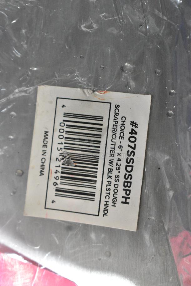 4 BRAND NEW SCRATCH AND DENT! Items Including 2 407SSDSBPH Choice 6" x 4 1/4" Stainless Steel Dough Cutter / Bench Scraper with Black Handle, ThermoPro TP19H Instant Read Digital Meat Thermometer. 4 Times Your Bid! - Image 5 of 7