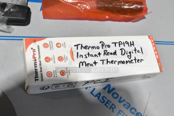 4 BRAND NEW SCRATCH AND DENT! Items Including 2 407SSDSBPH Choice 6" x 4 1/4" Stainless Steel Dough Cutter / Bench Scraper with Black Handle, ThermoPro TP19H Instant Read Digital Meat Thermometer. 4 Times Your Bid! - Image 6 of 7