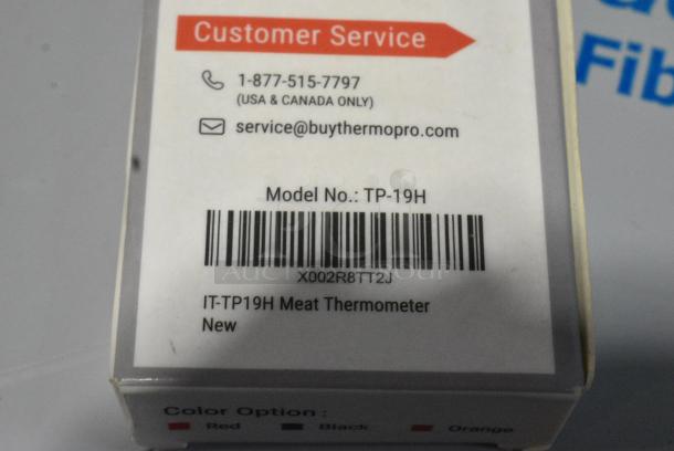 4 BRAND NEW SCRATCH AND DENT! Items Including 2 407SSDSBPH Choice 6" x 4 1/4" Stainless Steel Dough Cutter / Bench Scraper with Black Handle, ThermoPro TP19H Instant Read Digital Meat Thermometer. 4 Times Your Bid! - Image 7 of 7