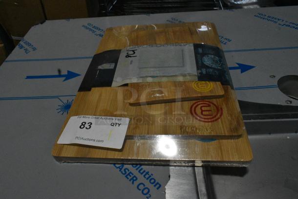BRAND NEW SCRATCH AND DENT! MasterChef VRD209102114 Wooden 3 Cutting Board Set - Image 2 of 4