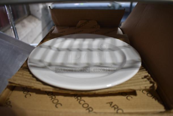 4 BRAND NEW SCRATCH AND DENT! Boxes of 24 Arcoroc Candour Side Plate 7-3/8". 4 Times Your Bid! - Image 1 of 4