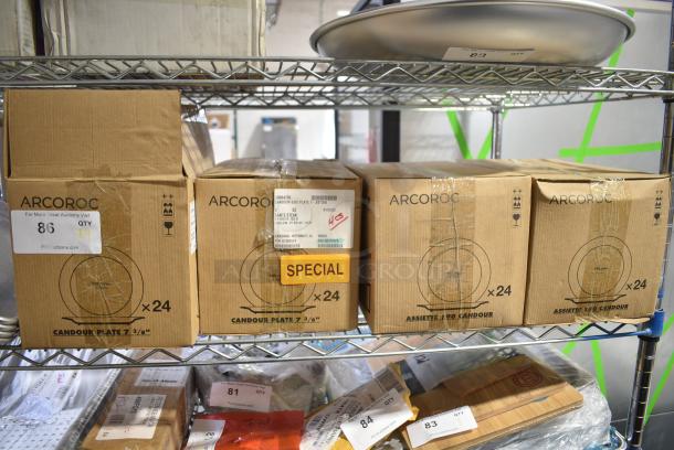 4 BRAND NEW SCRATCH AND DENT! Boxes of 24 Arcoroc Candour Side Plate 7-3/8". 4 Times Your Bid! - Image 2 of 4