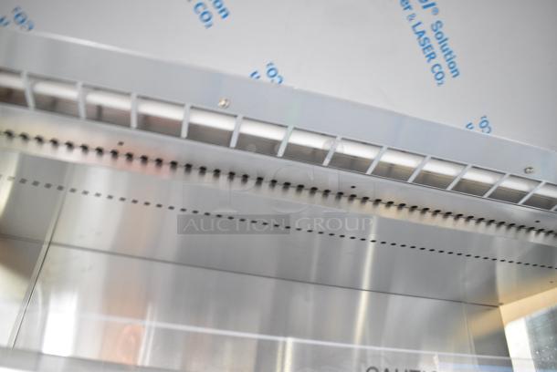 BRAND NEW SCRATCH AND DENT! 2016 BKI HSS4-2TSQ Stainless Steel Commercial Floor Style 2 Tier Warming Display Case Merchandiser. 230 Volts, 1 Phase. - Image 6 of 11