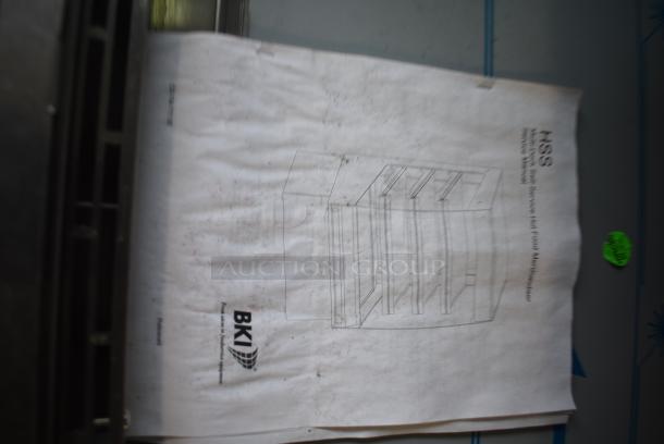 BRAND NEW SCRATCH AND DENT! 2016 BKI HSS4-2TSQ Stainless Steel Commercial Floor Style 2 Tier Warming Display Case Merchandiser. 230 Volts, 1 Phase. - Image 7 of 10