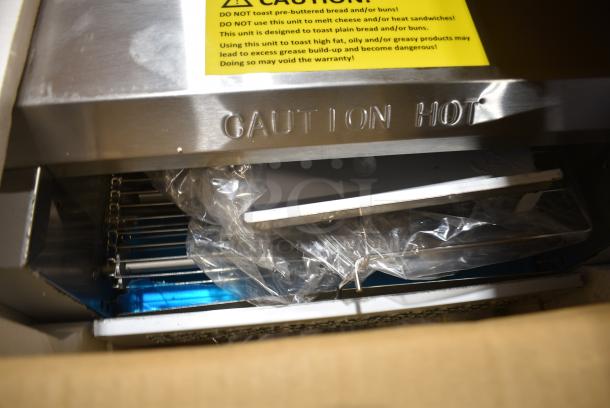 BRAND NEW SCRATCH AND DENT! Avantco 184T3600D Stainless Steel Commercial 14 1/2" Wide Conveyor Toaster with 3" Opening. 200 Slices per Hour. 240 Volts, 1 Phase. - Image 4 of 7