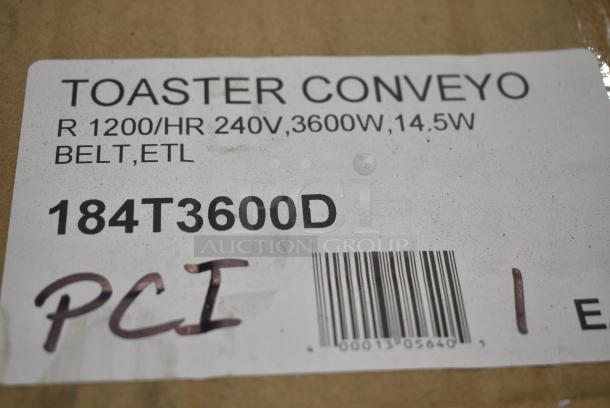 BRAND NEW SCRATCH AND DENT! Avantco 184T3600D Stainless Steel Commercial 14 1/2" Wide Conveyor Toaster with 3" Opening. 200 Slices per Hour. 240 Volts, 1 Phase. - Image 7 of 7