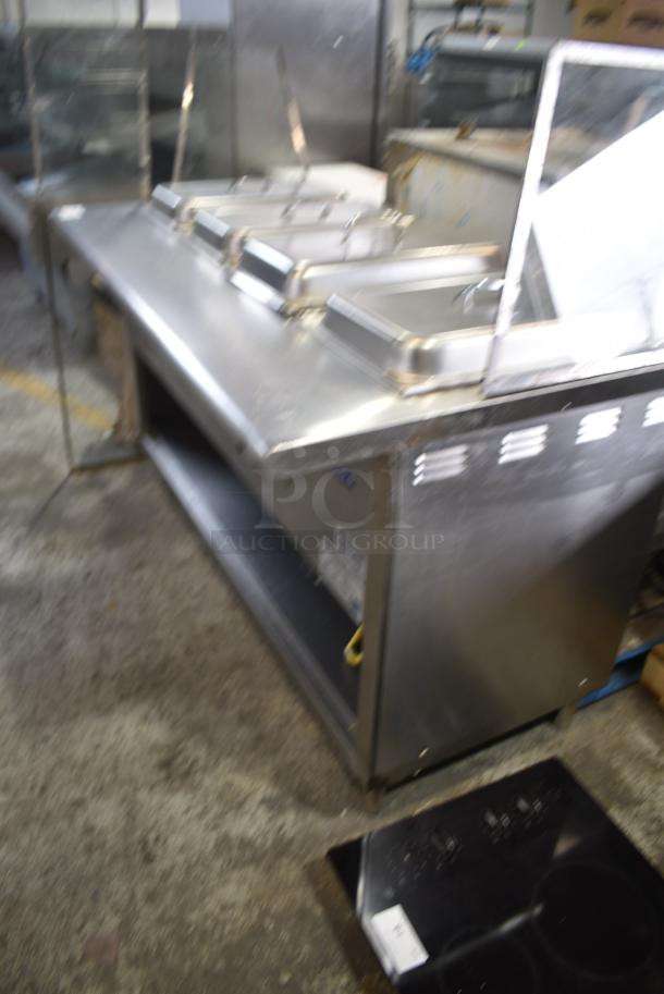 L&J CWS-60 Stainless Steel Commercial Natural Gas Powered 4 Bay Steam Table. - Image 3 of 12