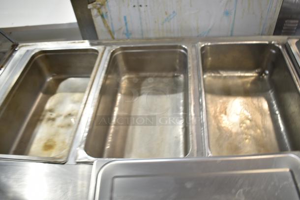 L&J CWS-60 Stainless Steel Commercial Natural Gas Powered 4 Bay Steam Table. - Image 5 of 12