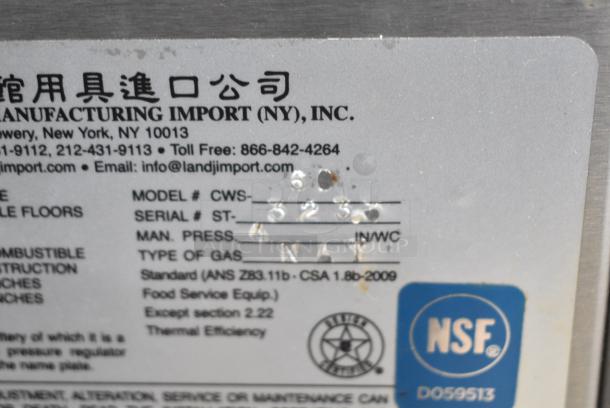 L&J CWS-60 Stainless Steel Commercial Natural Gas Powered 4 Bay Steam Table. - Image 11 of 12