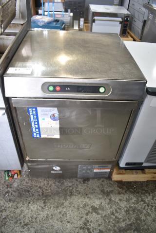 Hobart LXIH Stainless Steel Commercial Undercounter Dishwasher. 125/208-240 Volts, 1 Phase.