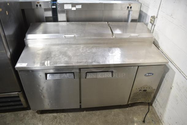 Atosa MPF8202 Stainless Steel Commercial Pizza Prep Table. 115 Volts, 1 Phase. Tested and Working! - Image 1 of 10