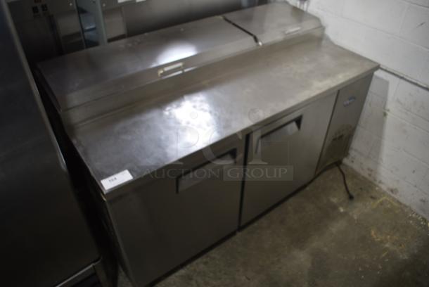 Atosa MPF8202 Stainless Steel Commercial Pizza Prep Table. 115 Volts, 1 Phase. Tested and Working! - Image 2 of 10