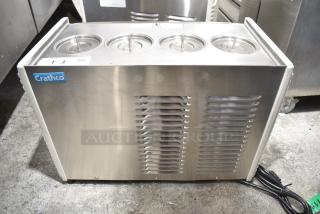 2021 Crathco E47/E49-4 Stainless Steel Commercial Countertop Refrigerated Beverage Machine Base. 115 Volts, 1 Phase. Tested and Working!