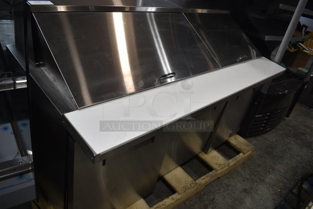 BRAND NEW SCRATCH AND DENT! 2024 True TSSU-72-30M-B-ST-HC Stainless Steel Commercial Prep Table. 115 Volts, 1 Phase. Tested and Working! - Image 2 of 15