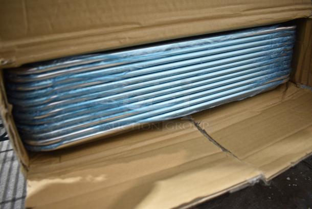 Box of 12 BRAND NEW! Bakers Mark 176BUNFULL18 Metal Full Size Baking Pans. - Image 1 of 3