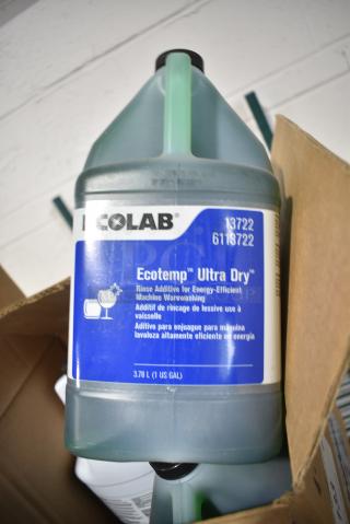 BRAND NEW! Ecolab Liquid Assure and Ecolab Ecotemp Ultra Dry Rinse Additive